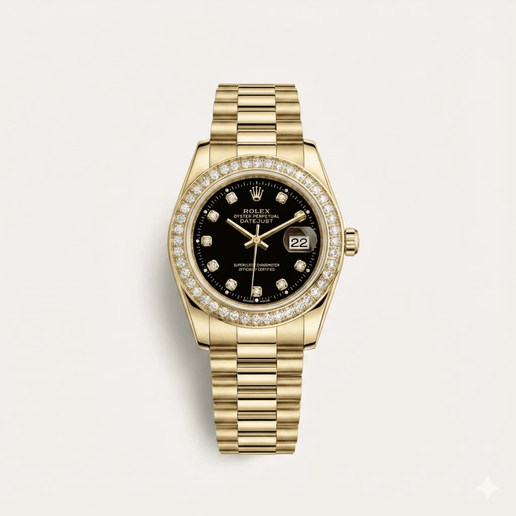 Lady-Datejust 26 Yellow Gold President Bracelet Women’s Watch 179138